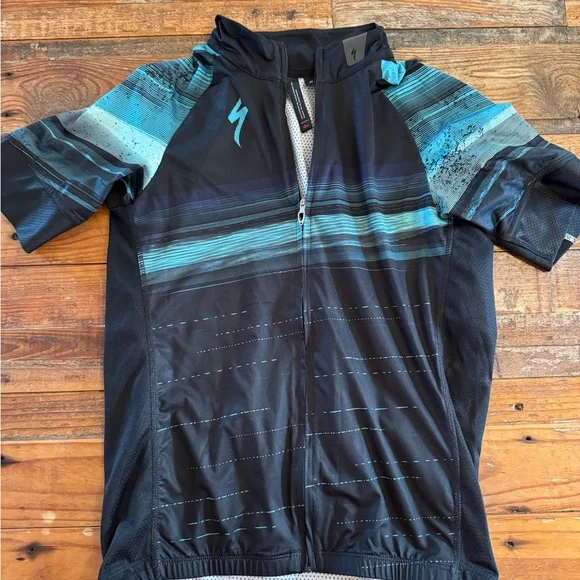 Specialized Black and Blue Cycling Jersey - Picture 1 of 3